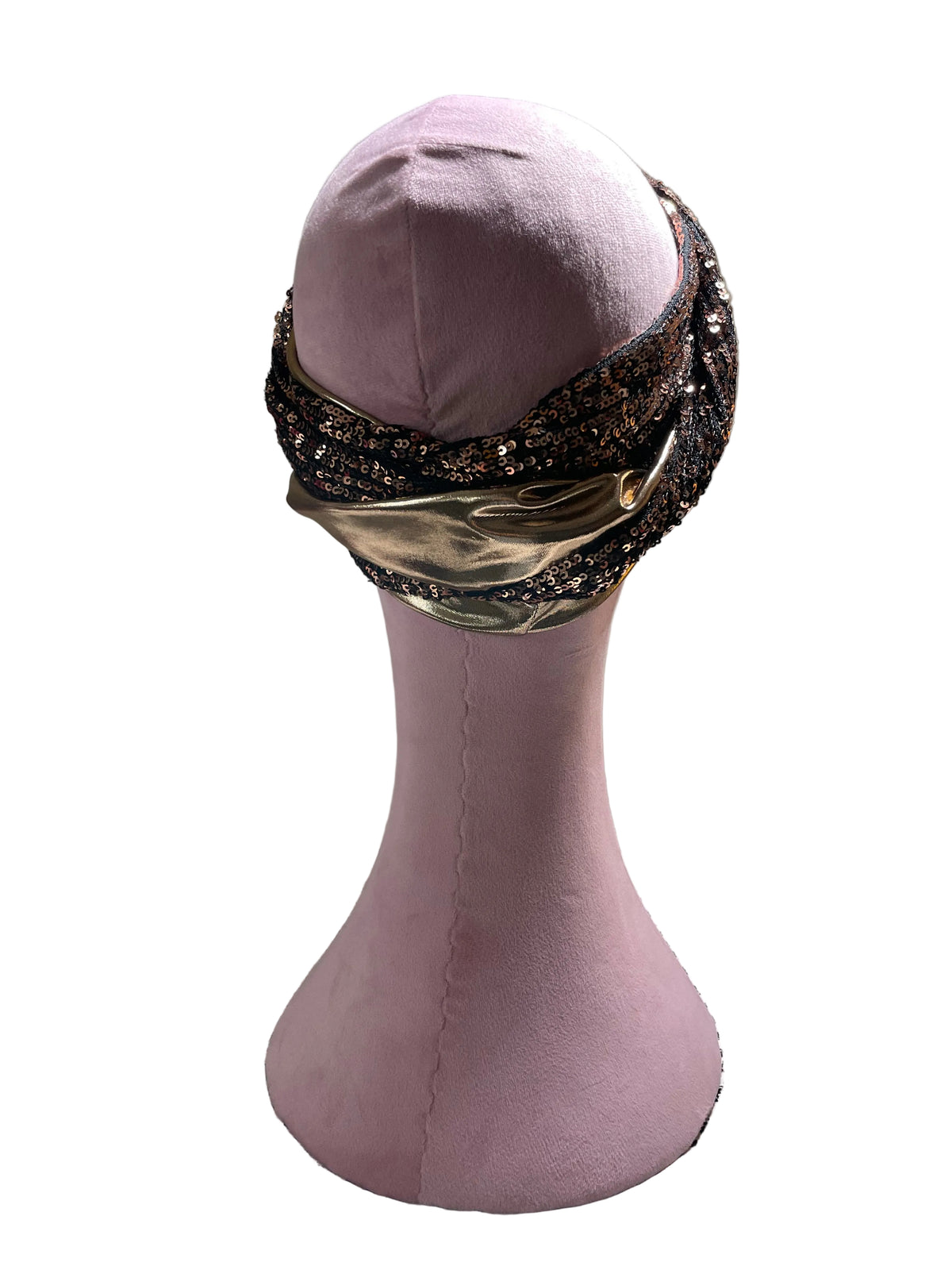 Bronze and Gold Sequin Head Wrap