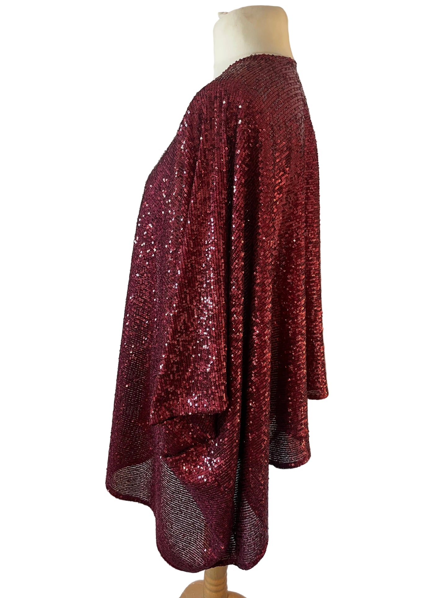 Red Sequin Kimono
