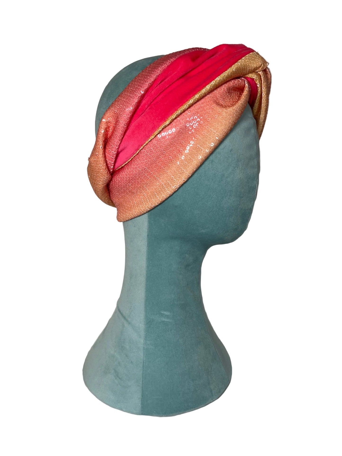 Pink Ombré Sequin Velvet Wrap