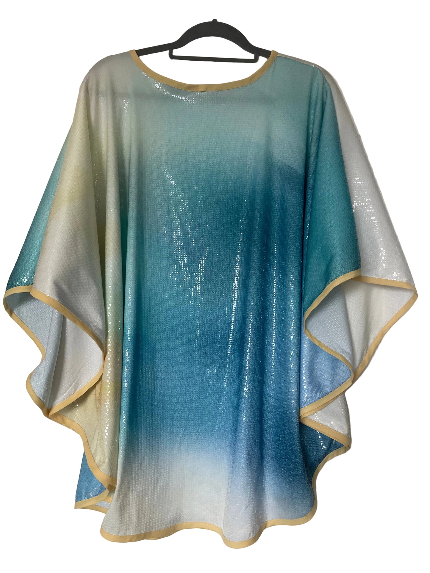 Blue/Lemon Tie Dye Sequin ‘Delilah’ Mini