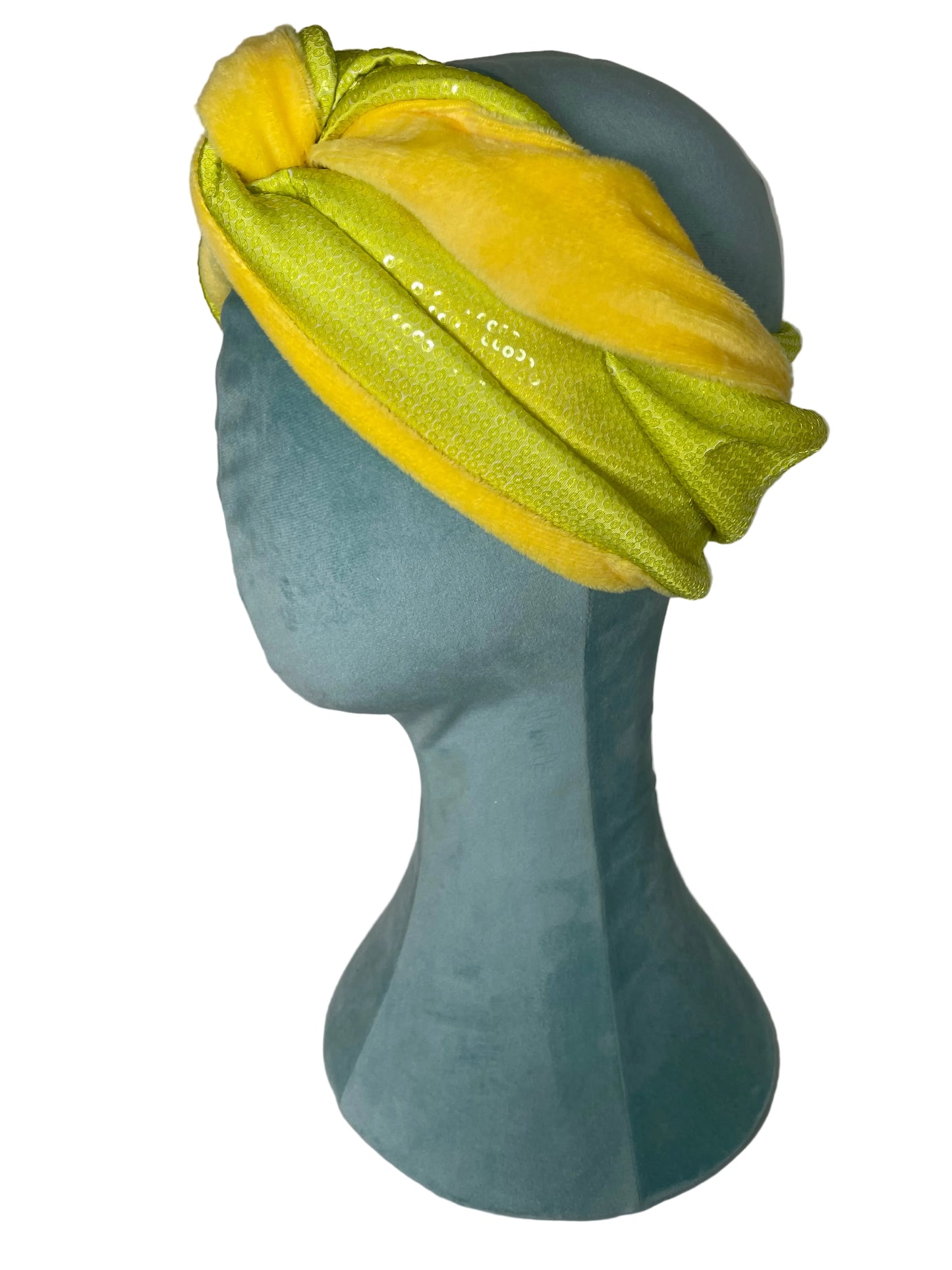 Lemon and Lime Sequin/Velvet Wrap
