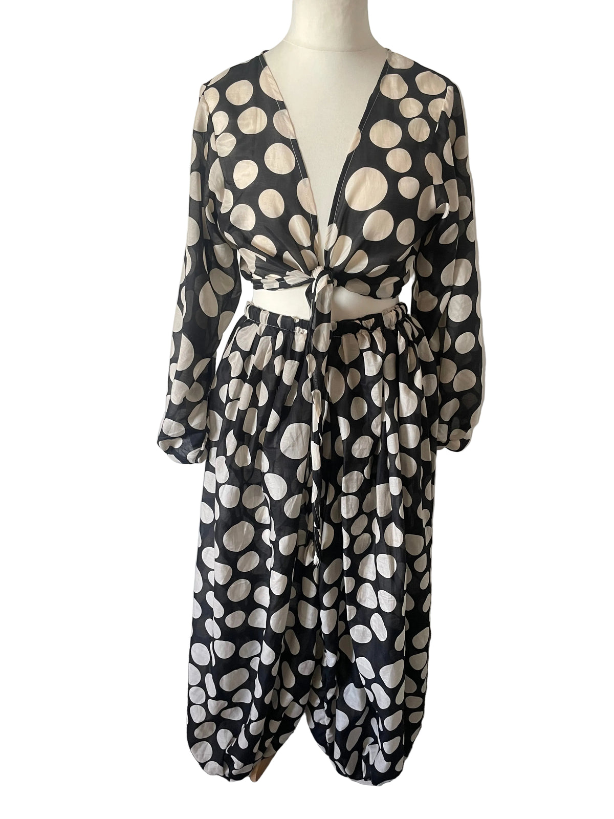 ‘Jeannie’ Polka Dot Two Piece