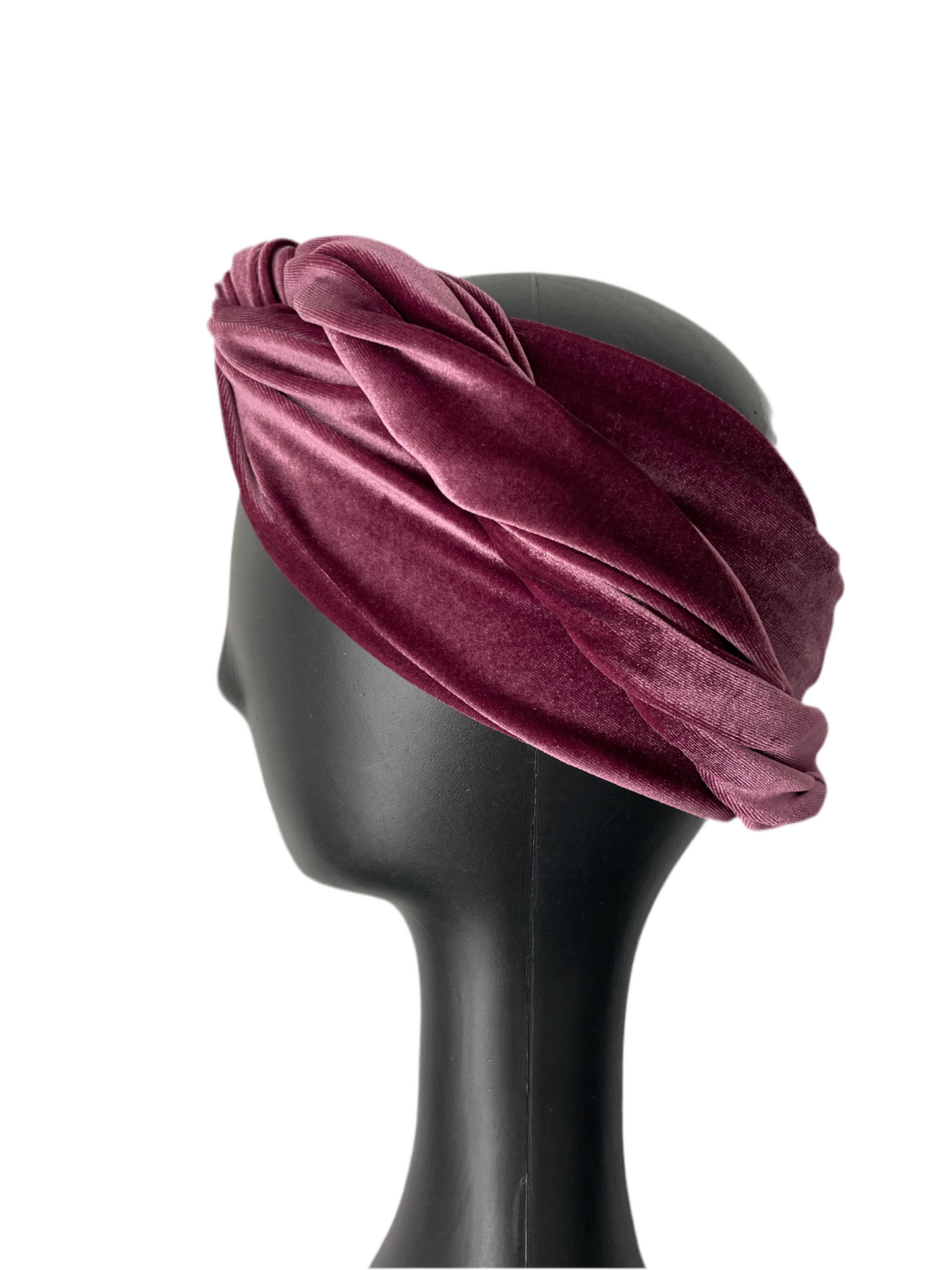 Grape Velour Head Wrap