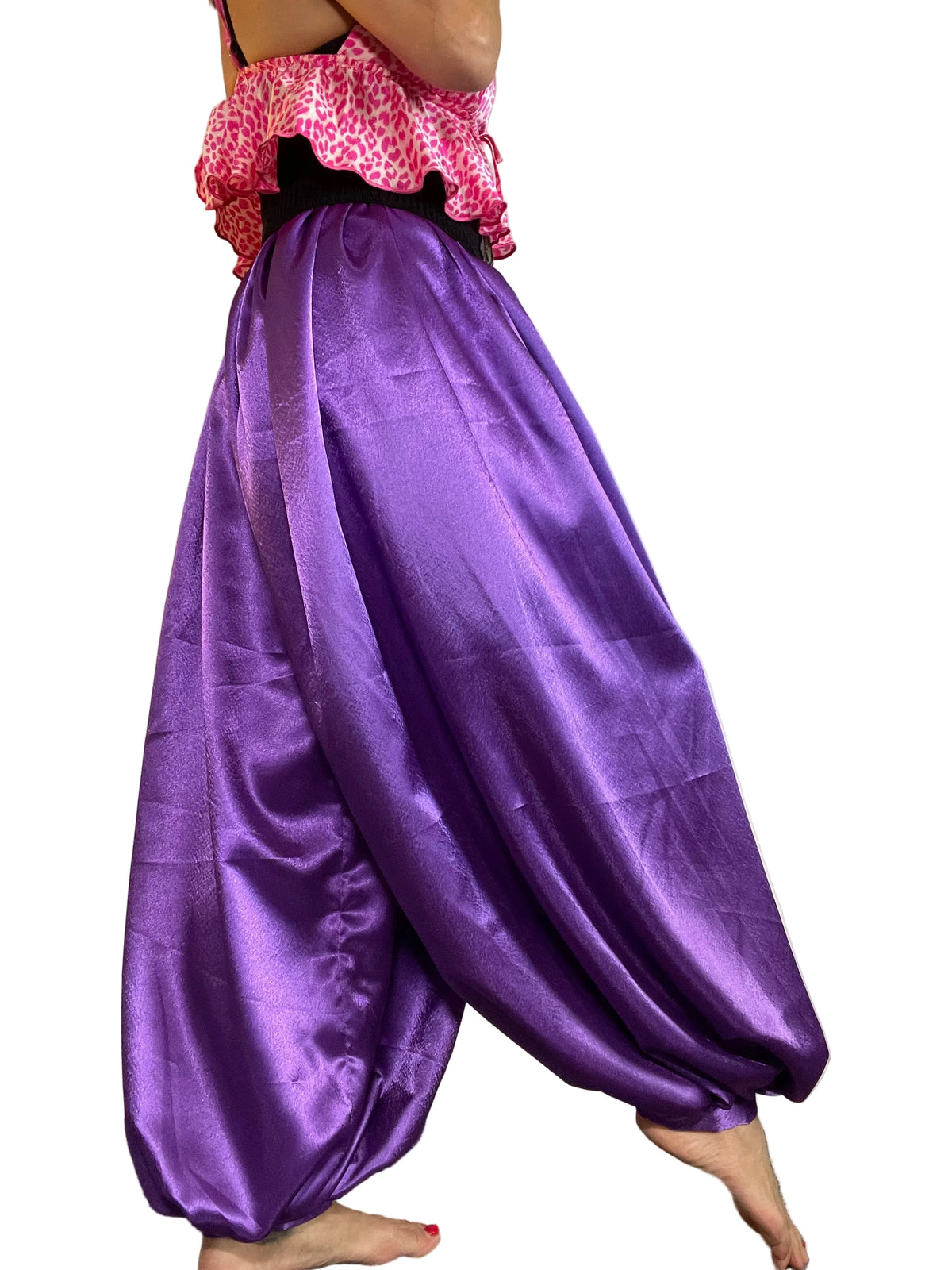 Violet Satin ‘Jeannie’ pants