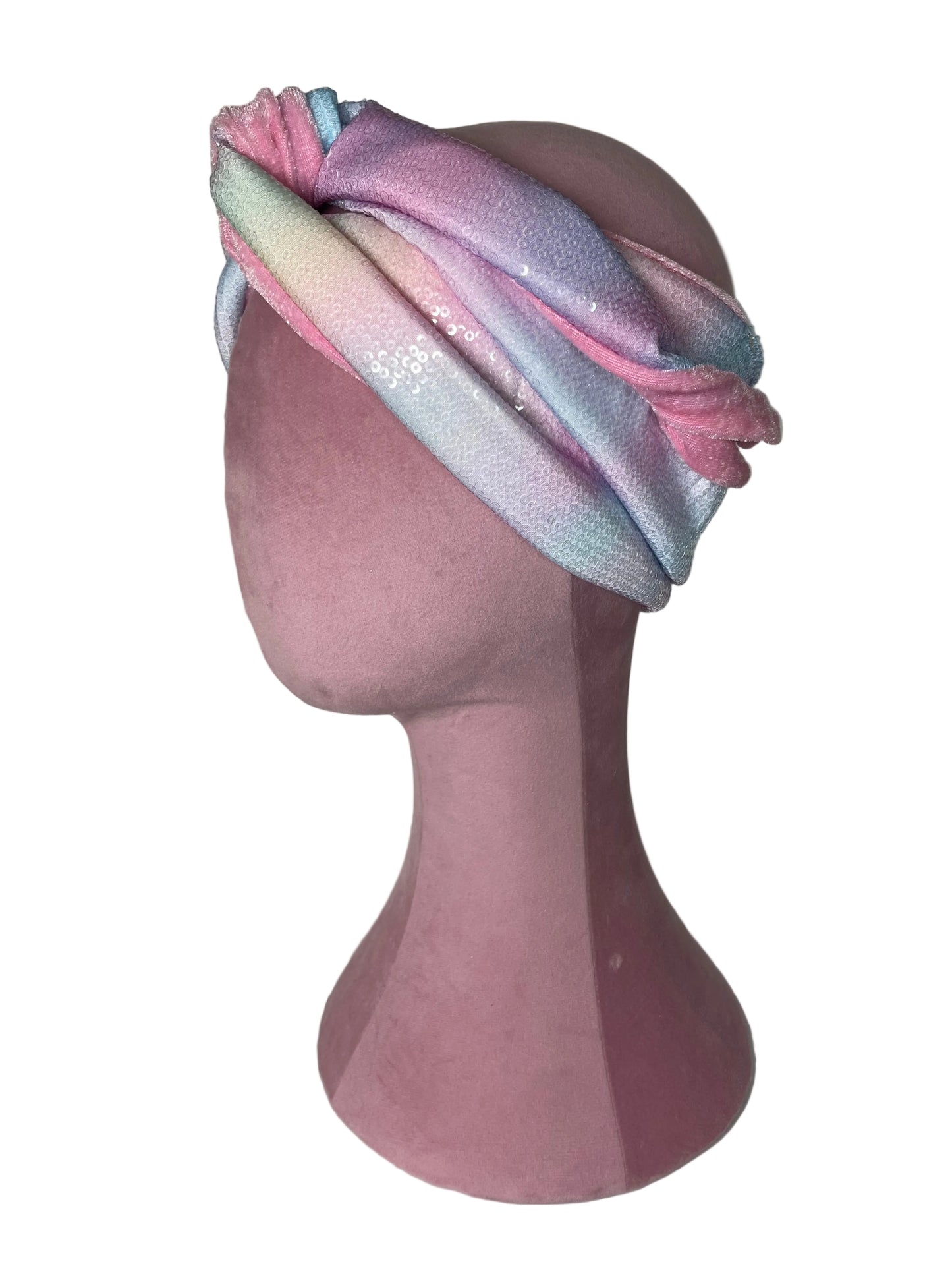 Pastel Sequin Pink Velvet Wrap