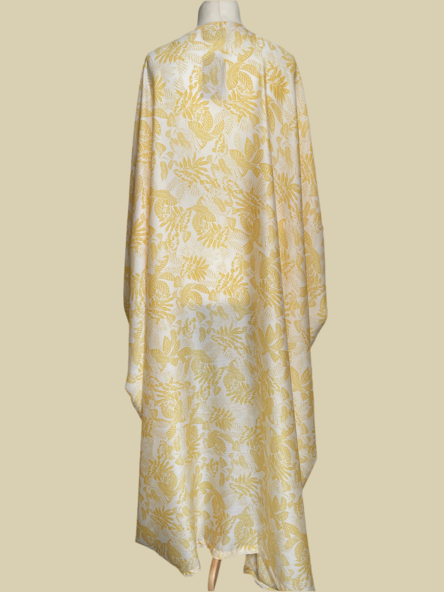 Lemon and White Floral Kaftan