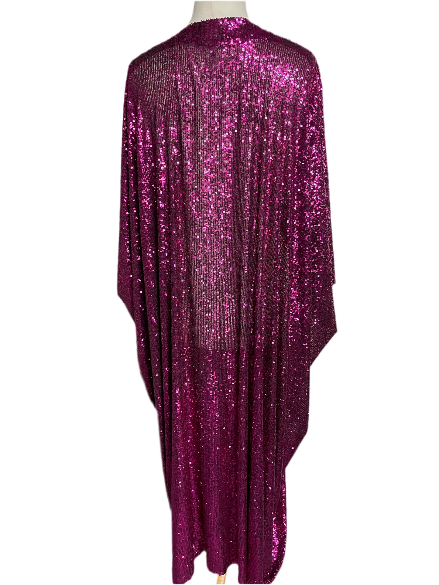 Magenta Sequin Kimono