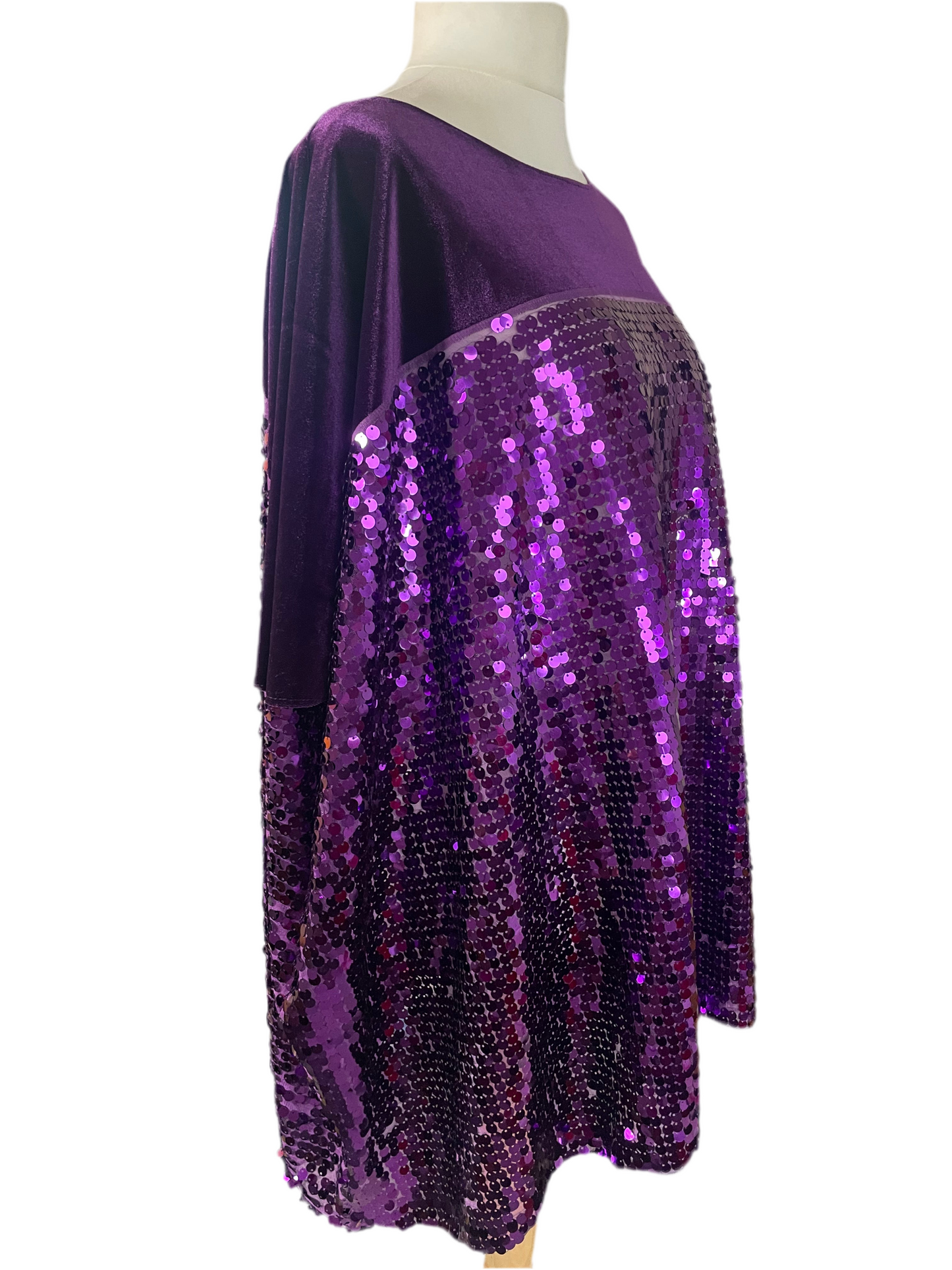 Purple Sequin Disco Mini