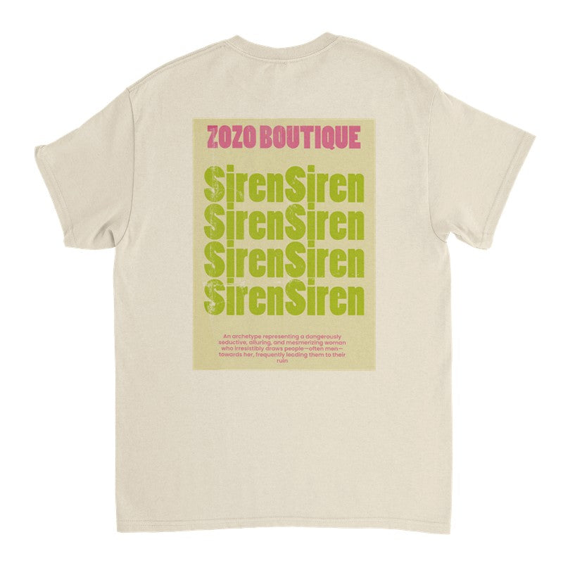 ZOZO Boutique - Summer Siren Back Print  T-shirt