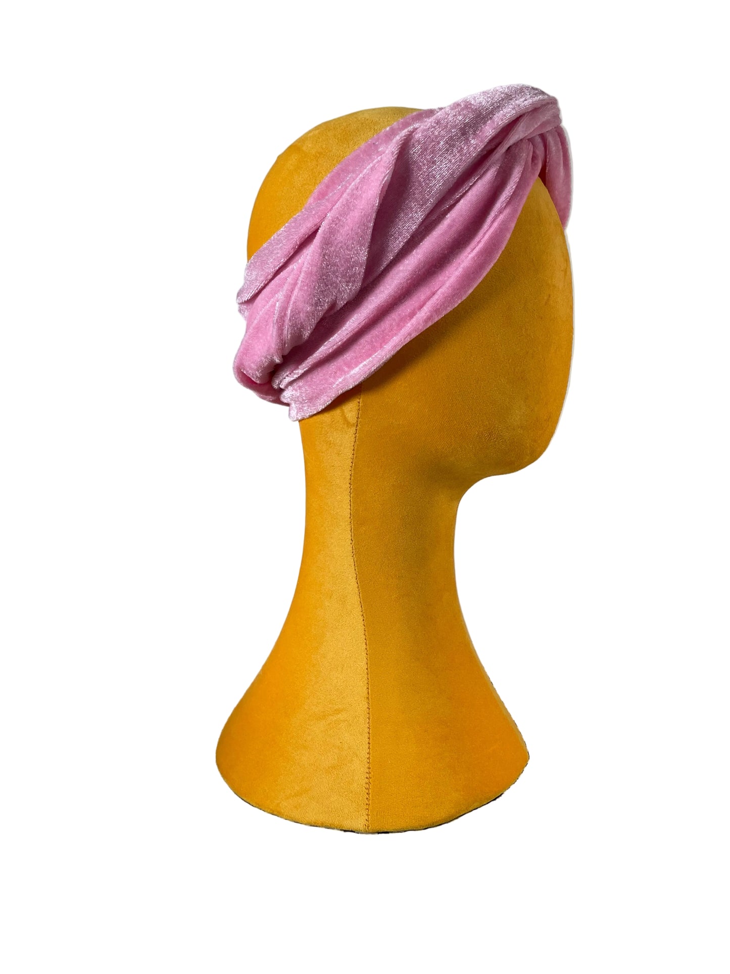 Candy Pink Velvet Head Wrap