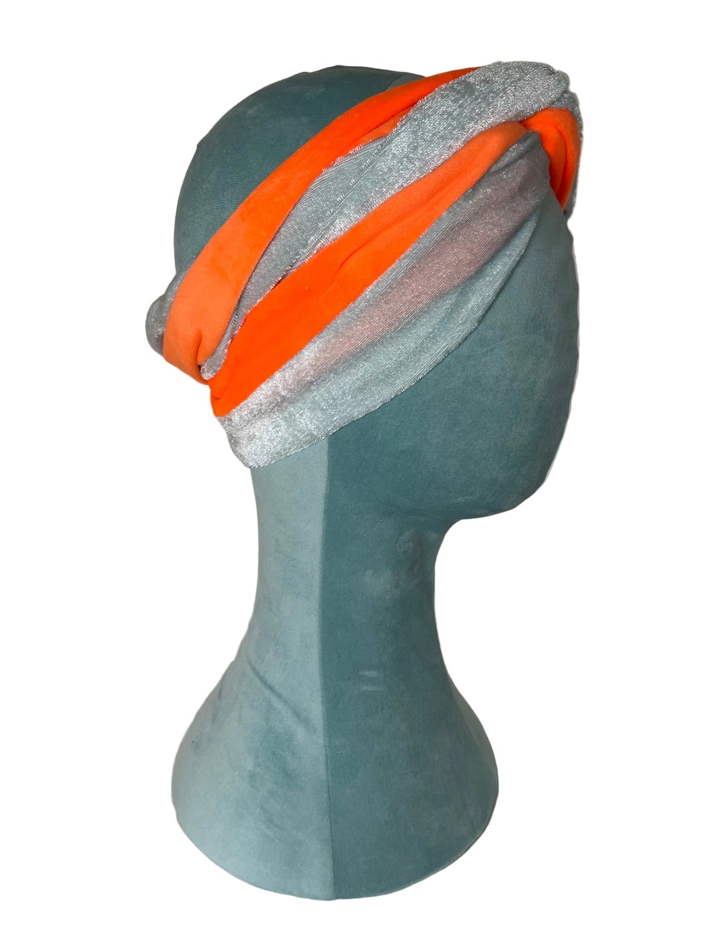 Blue/Orange Velvet Wrap