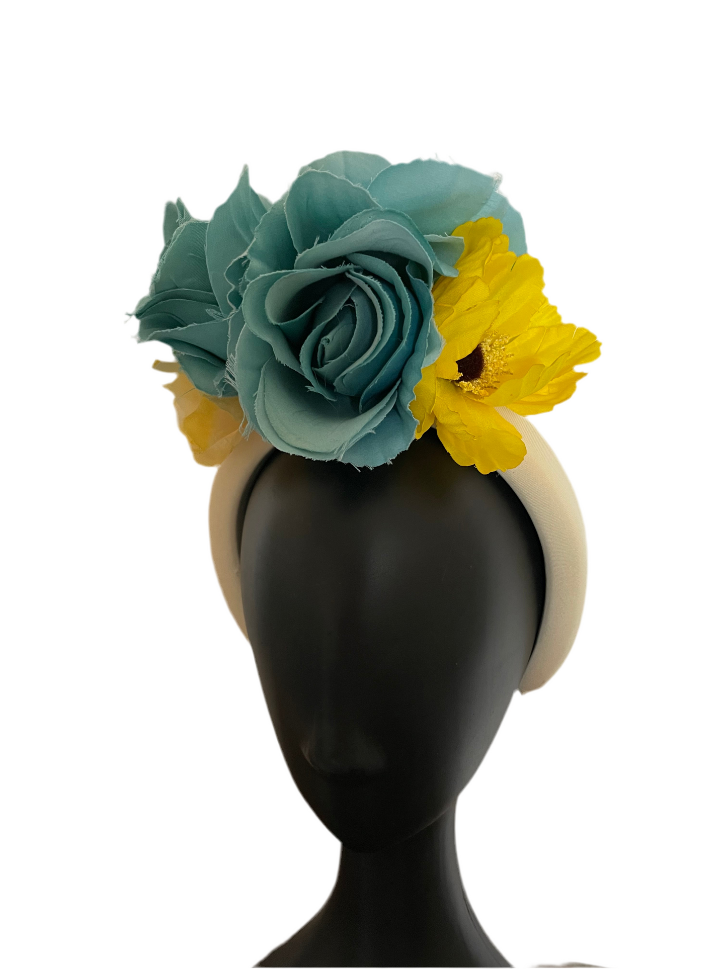 Lemon and Blue Floral Band