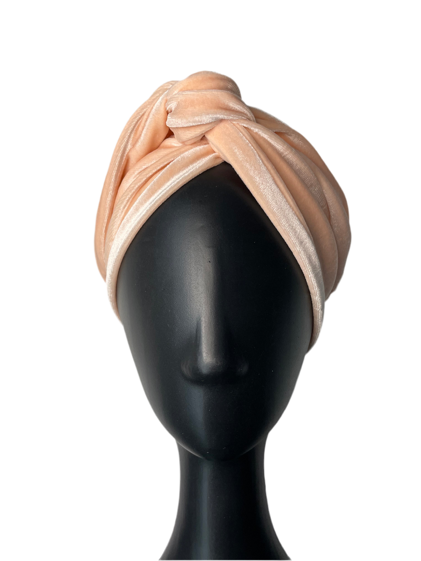 Pale Pink Velour Head Wrap