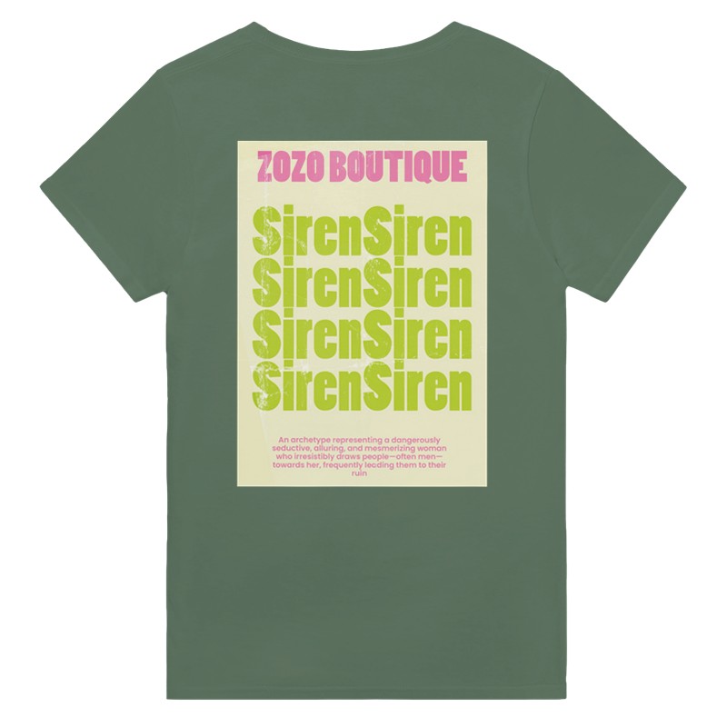 ZOZO Boutique - Summer Siren Back Print  T-shirt