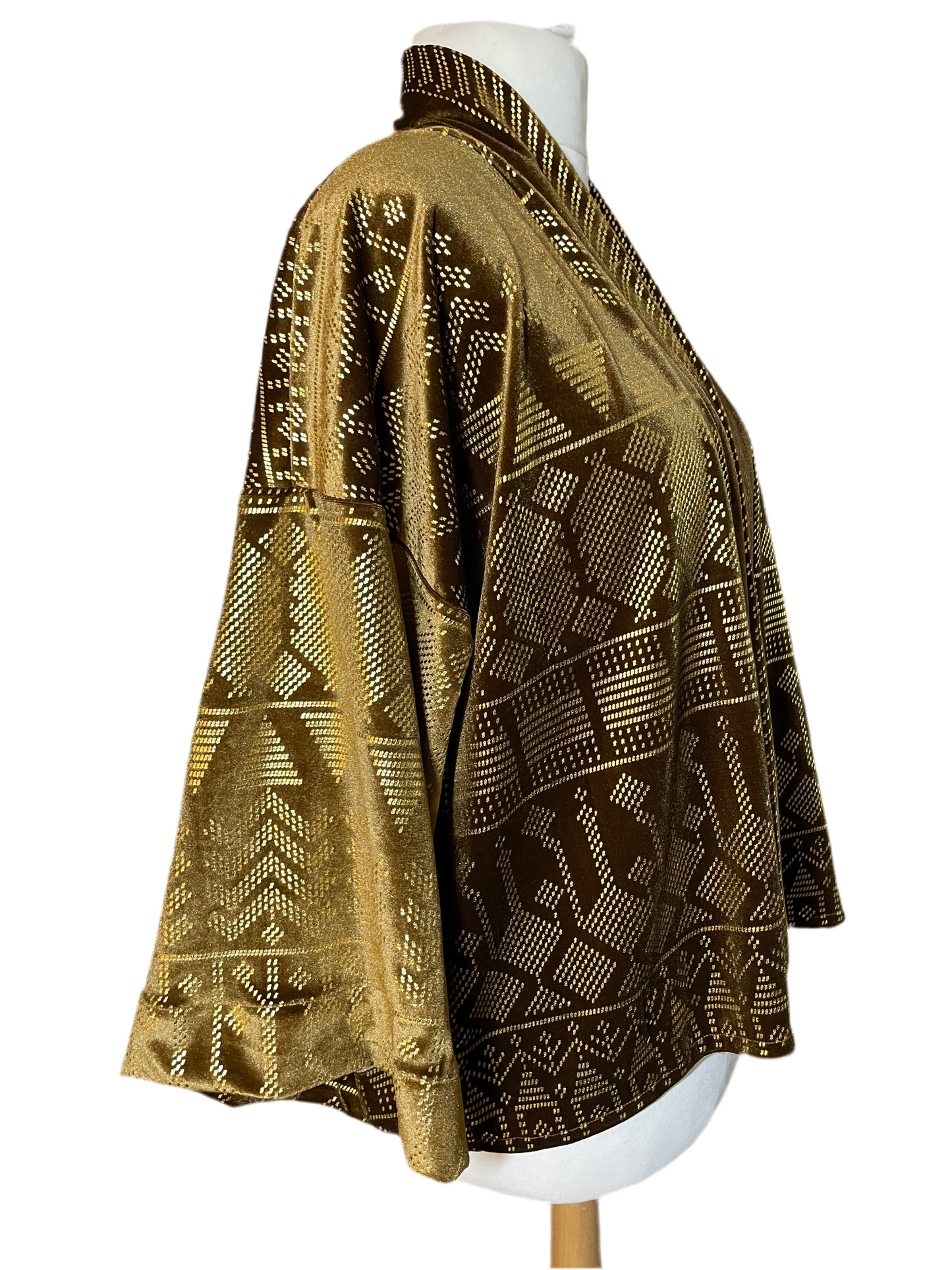 Bronze/Gold Metallic Print Jacket