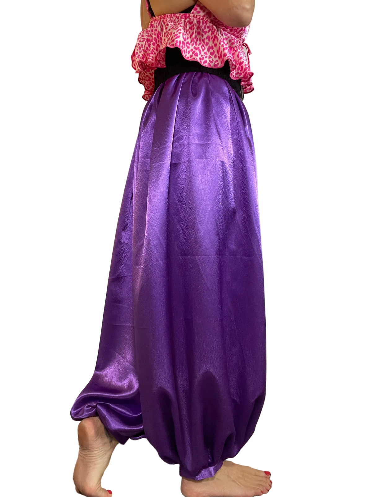 Violet Satin ‘Jeannie’ pants