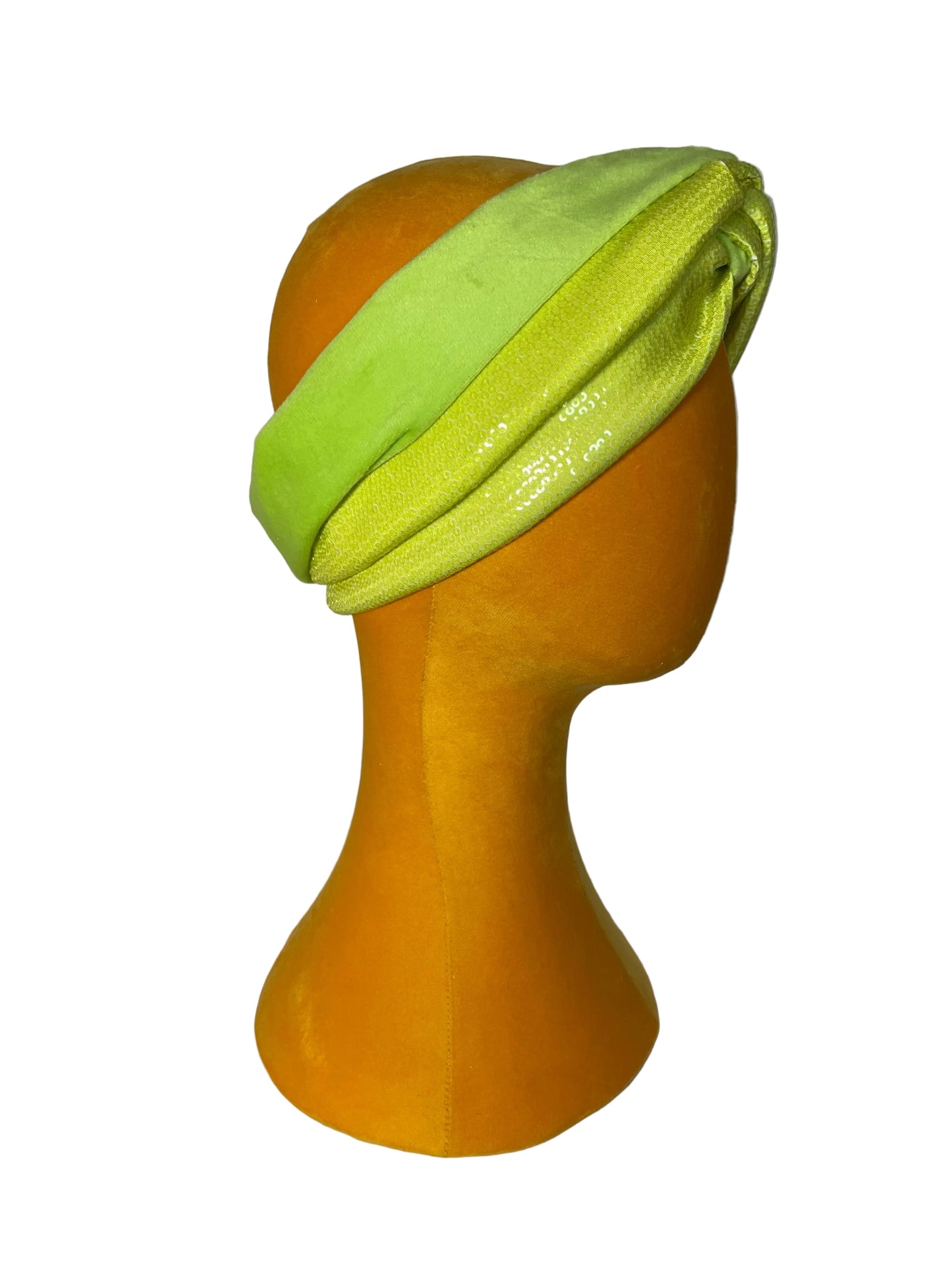 Lime Green Sequin Velvet Wrap