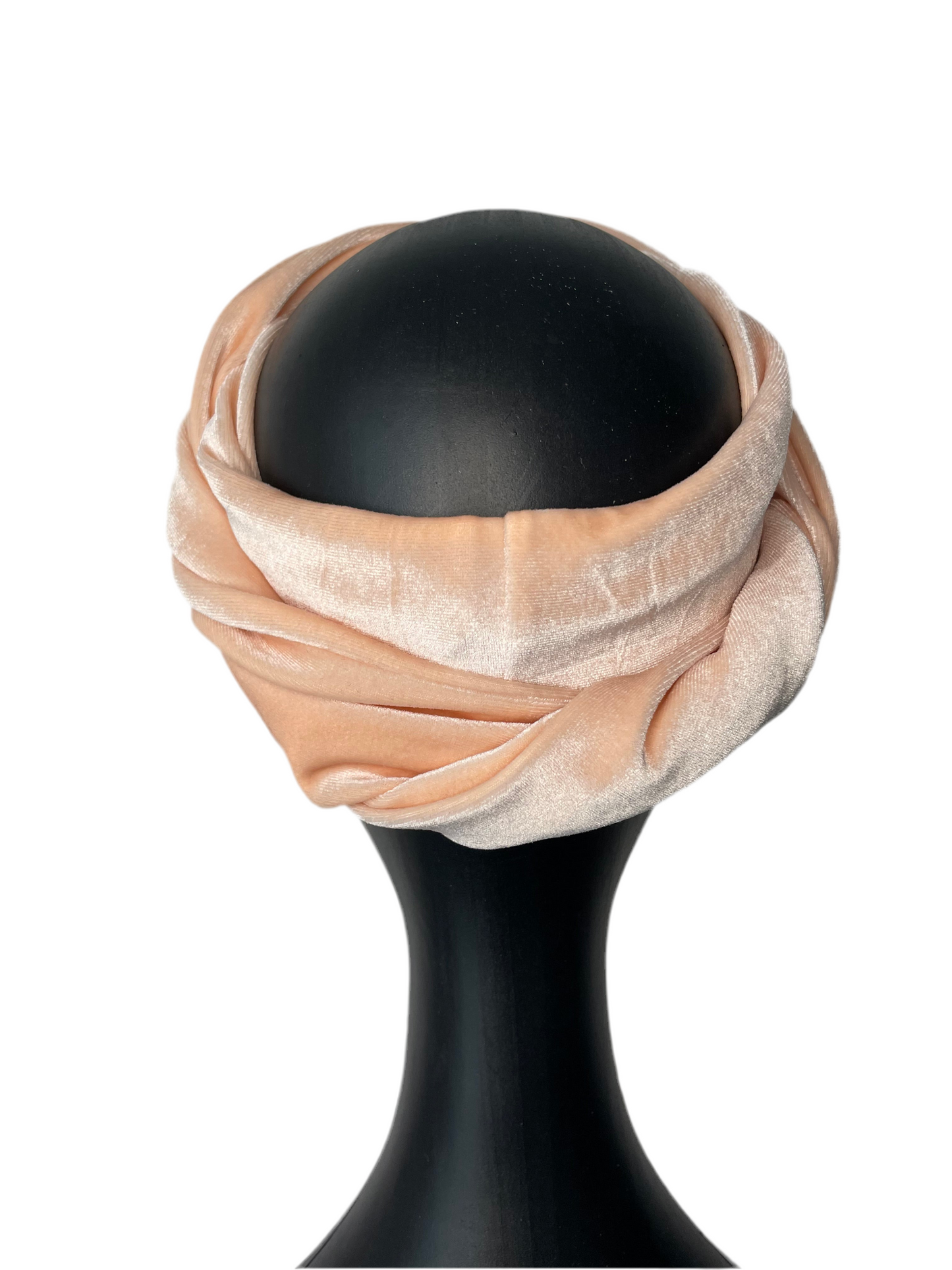 Pale Pink Velour Head Wrap