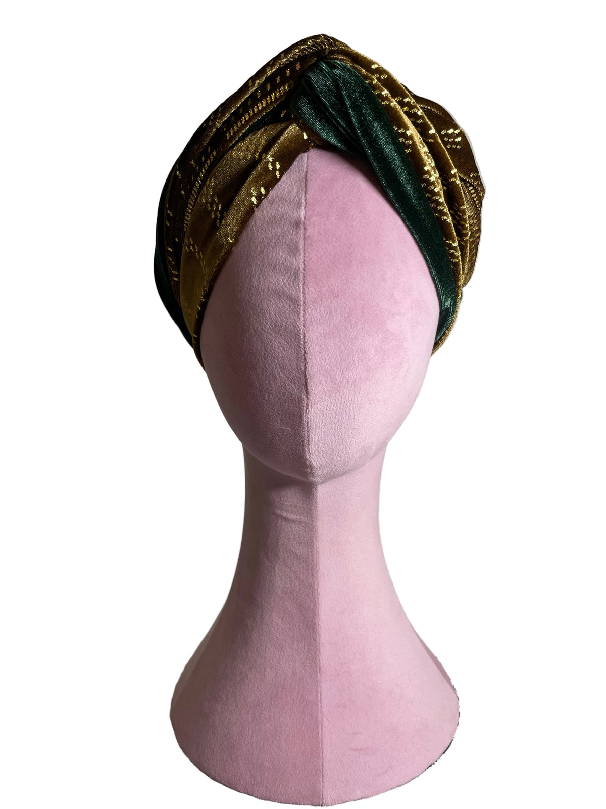 Bronze on Green HeadWrap