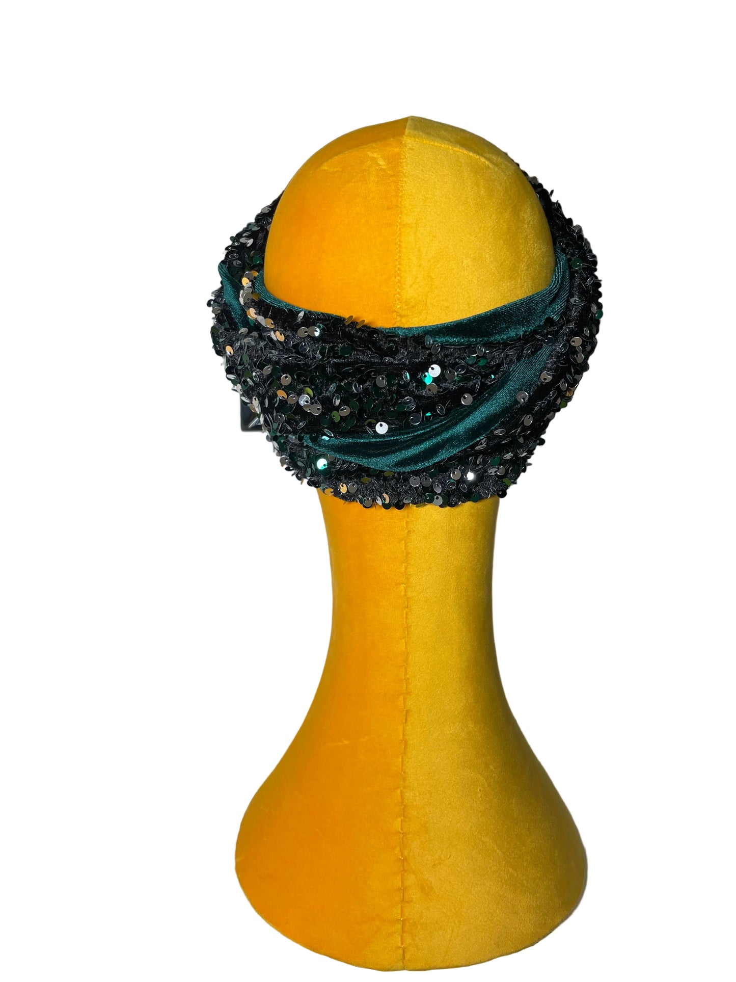 Green/Silver Sequin Head Wrap