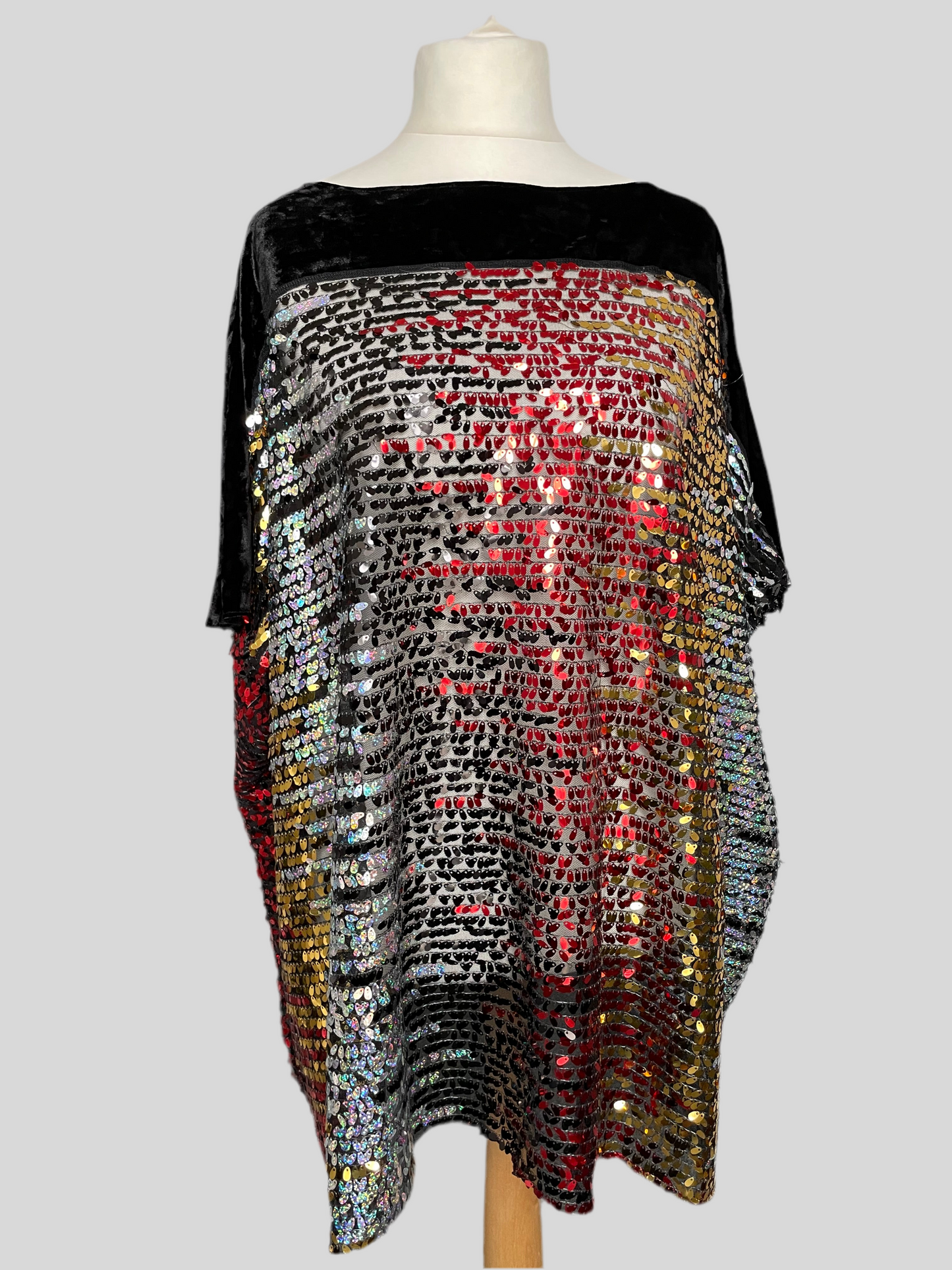 Ombré Sequin Disco Mini Dress