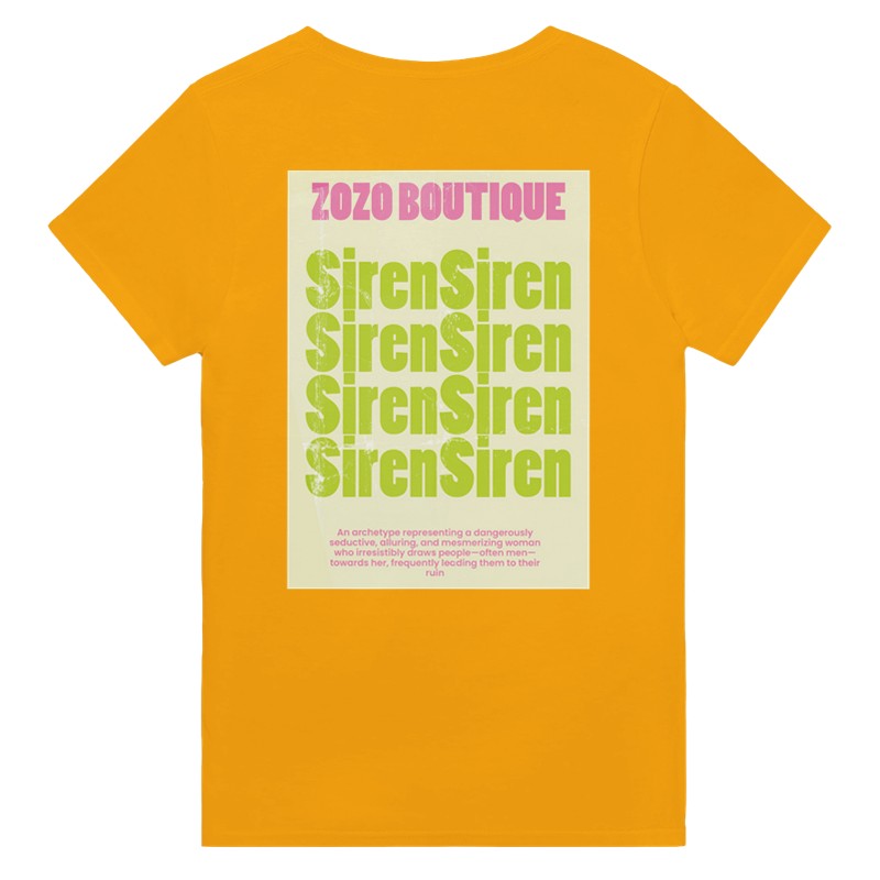 ZOZO Boutique - Summer Siren Back Print  T-shirt