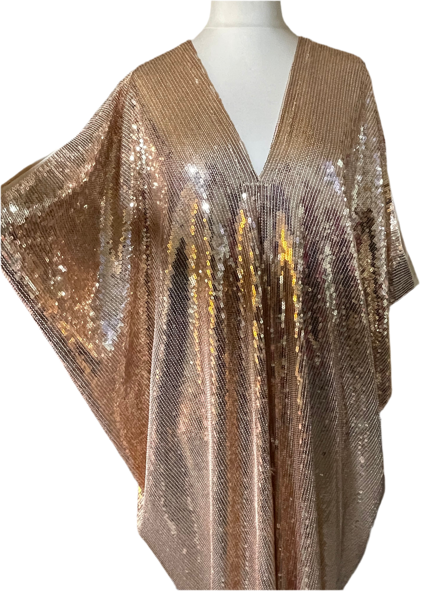 Rose Gold Sequin Kaftan
