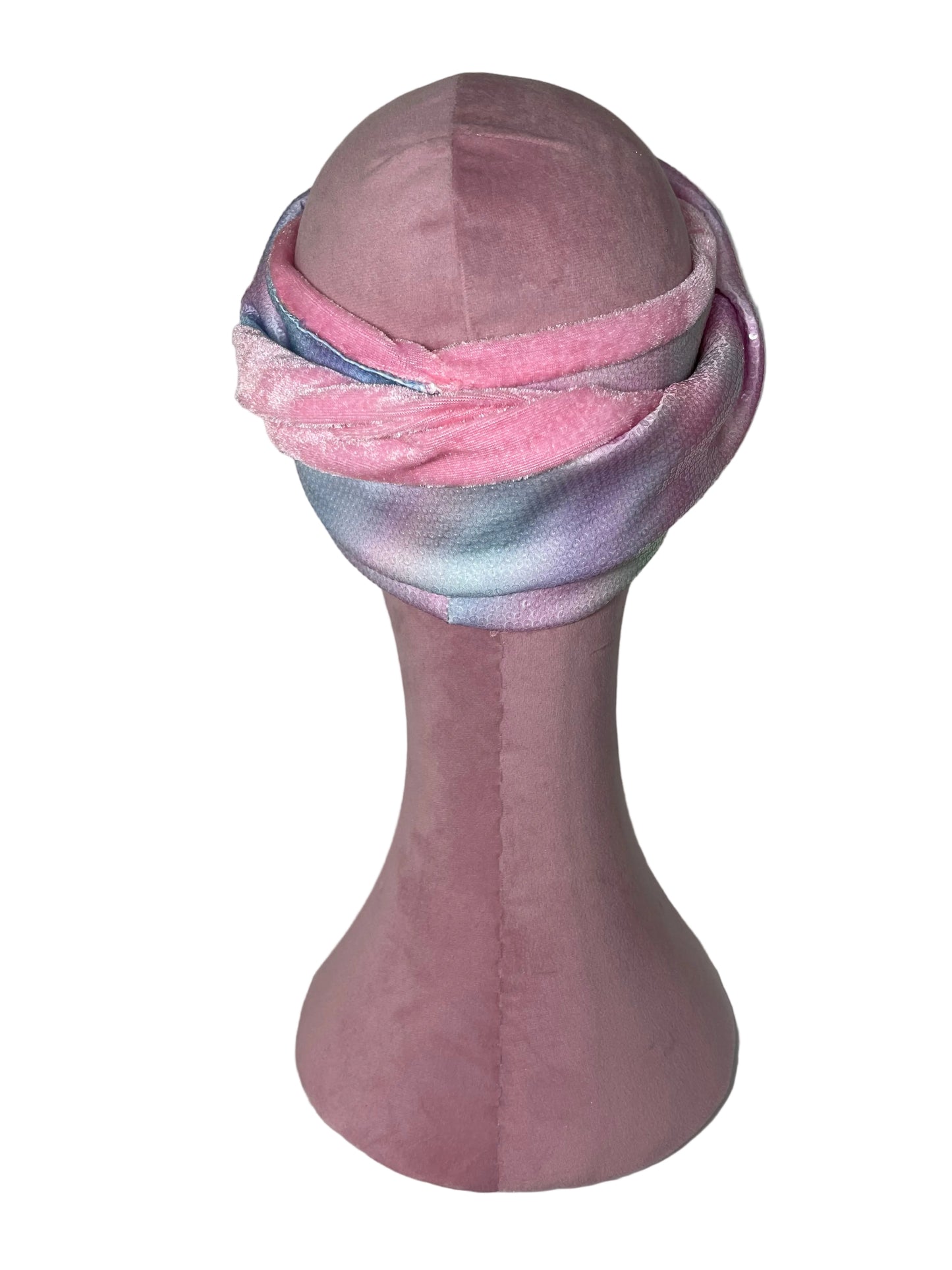 Pastel Sequin Pink Velvet Wrap