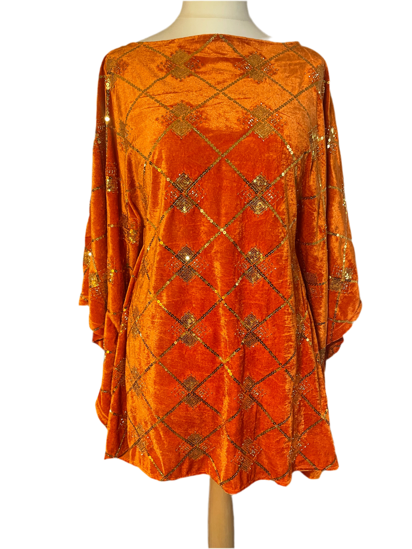 Tangerine Kaftan Mini