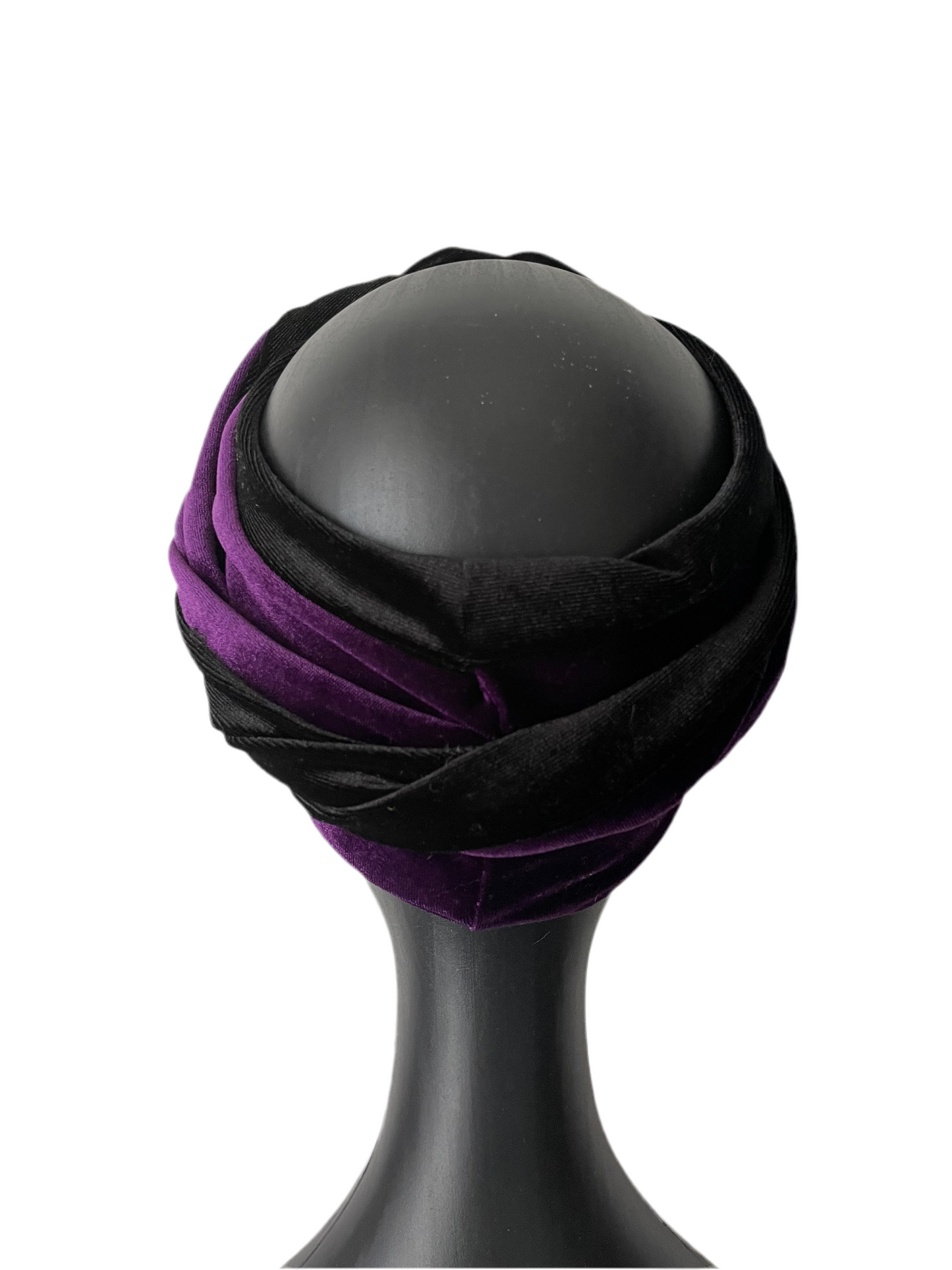 Purple and Black Velour Wrap