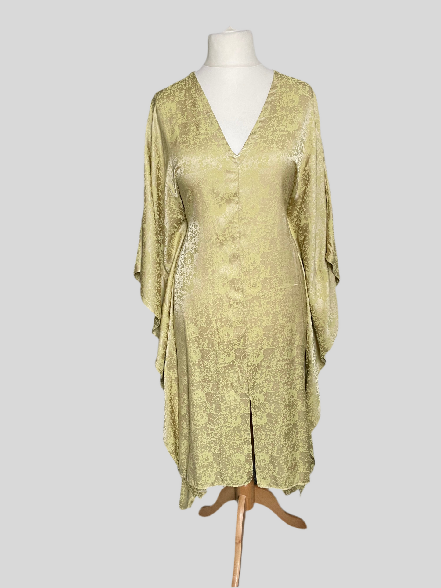 Pistachio Silk Kaftan