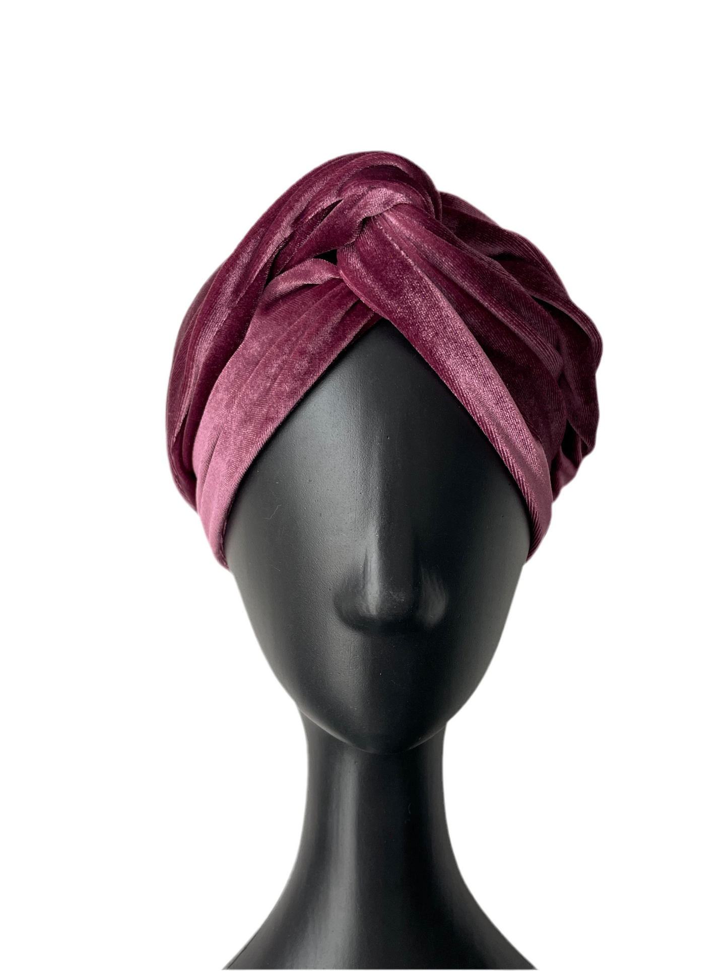 Grape Velour Head Wrap