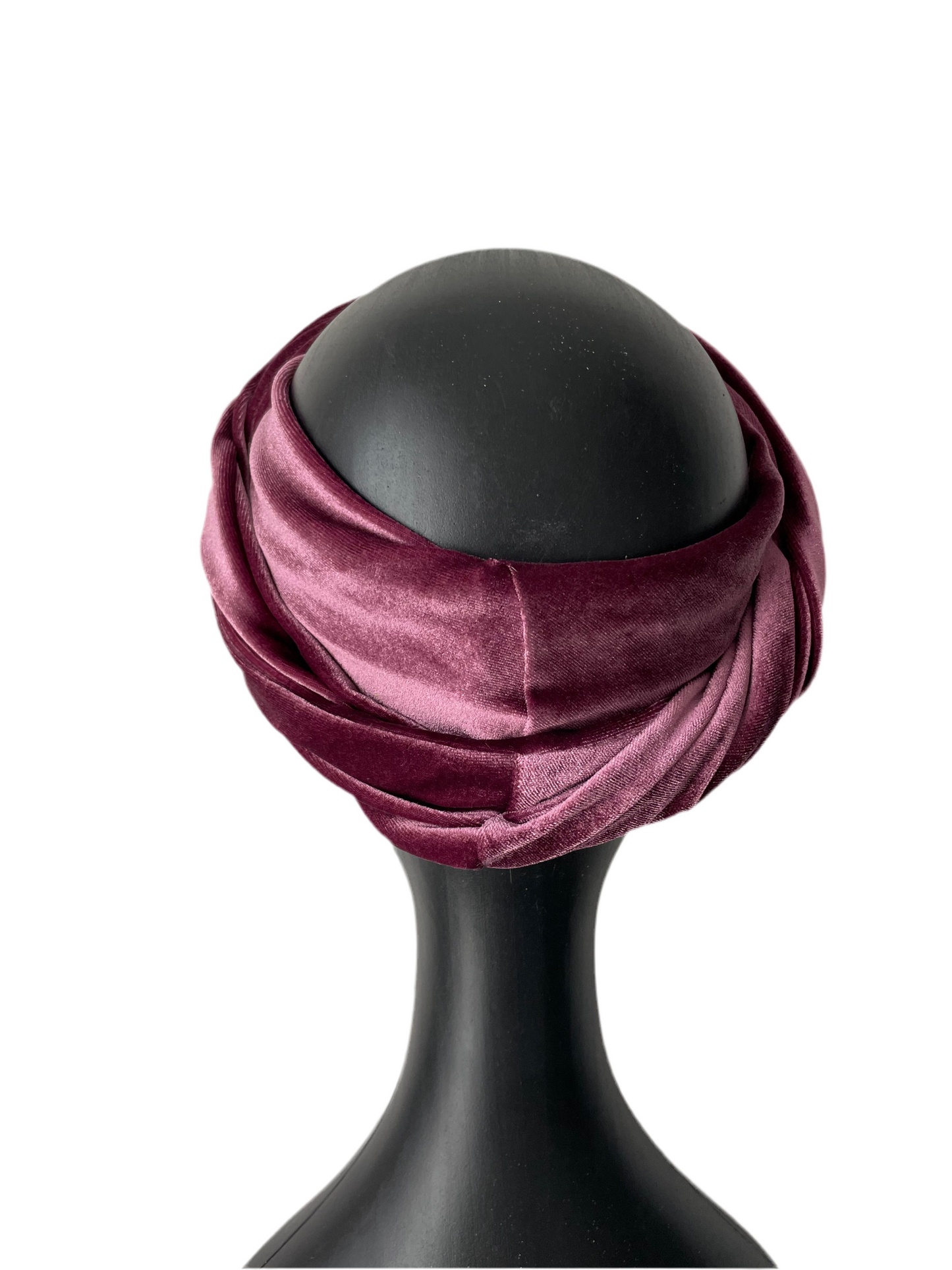Grape Velour Head Wrap