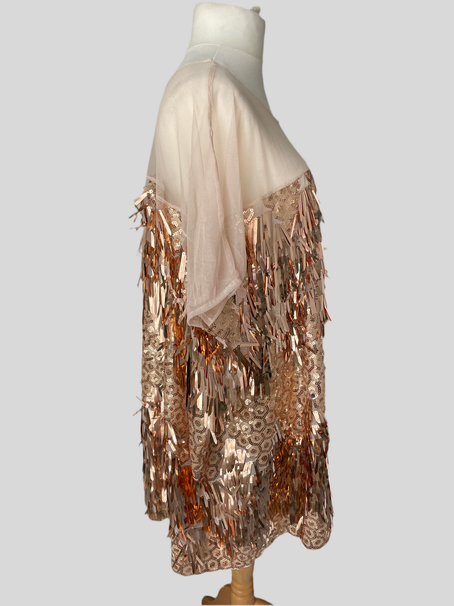 Rose Gold Sequin Shard Disco Mini