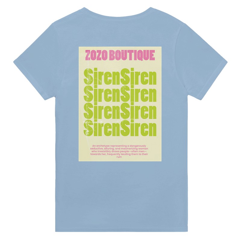 ZOZO Boutique - Summer Siren Back Print  T-shirt