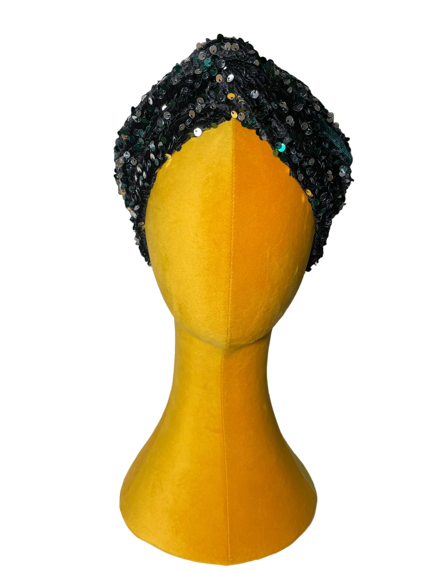 Green/Silver Sequin Head Wrap