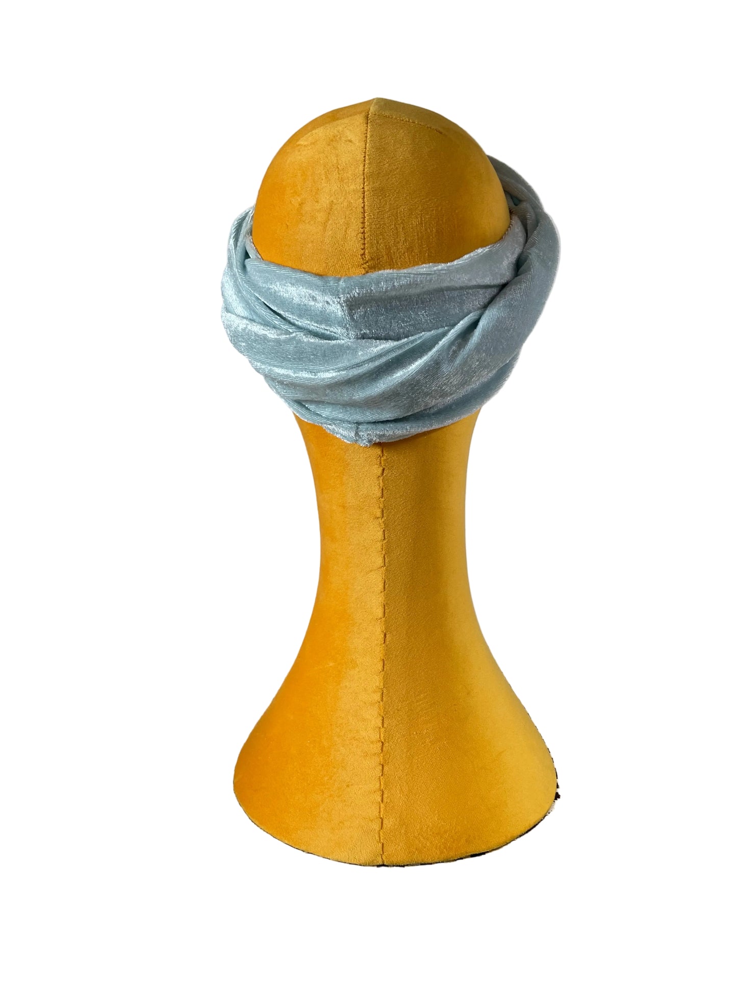 Icy Blue Velvet Head Wrap