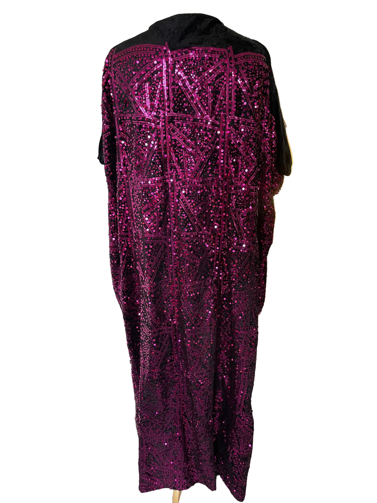 Magenta Sequin Kimono