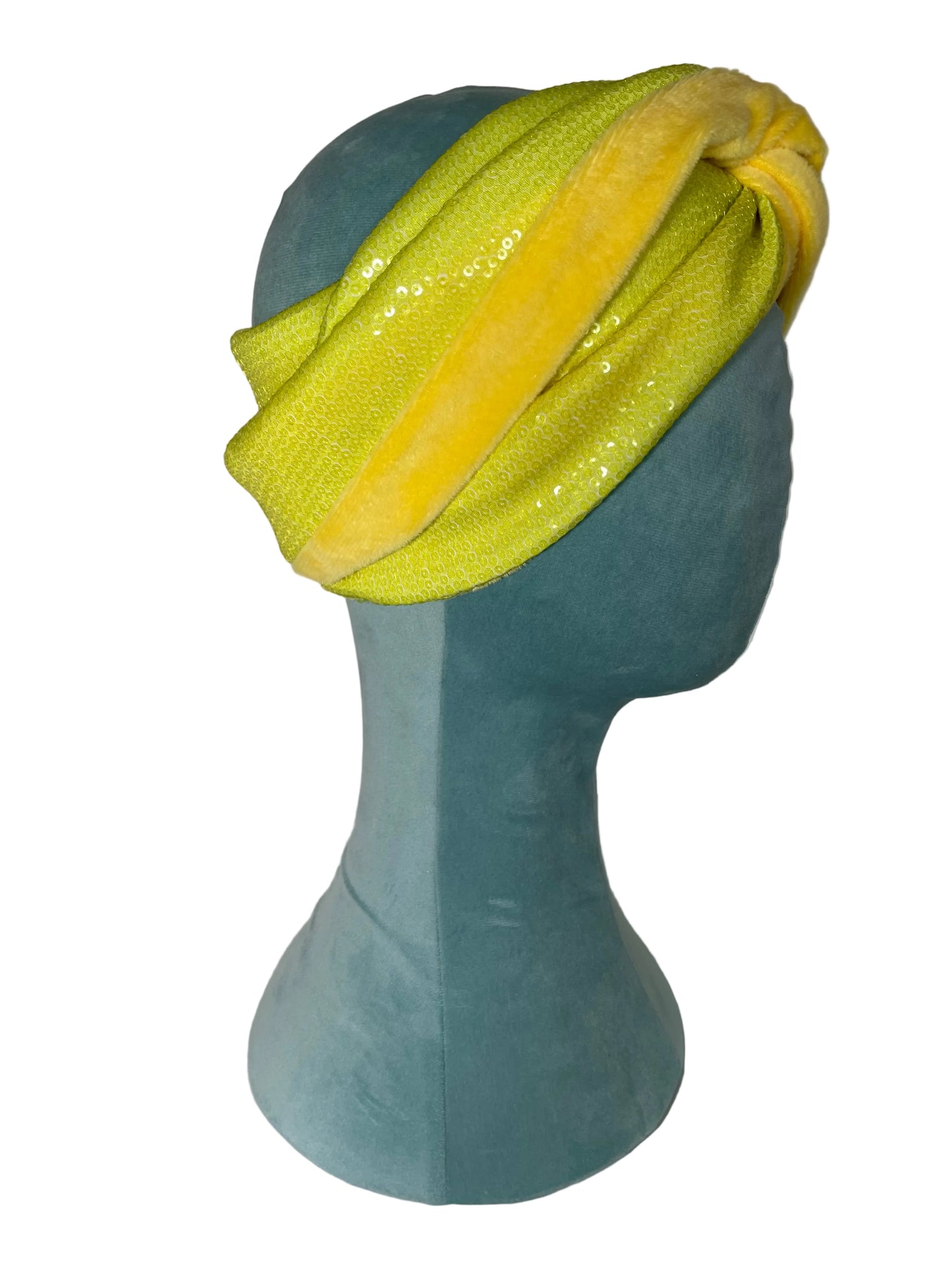 Lemon and Lime Sequin/Velvet Wrap