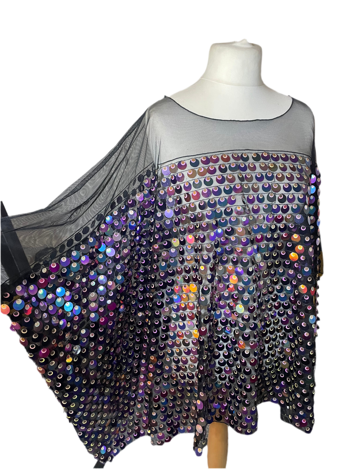 ‘Petrol’ Sequin Mini