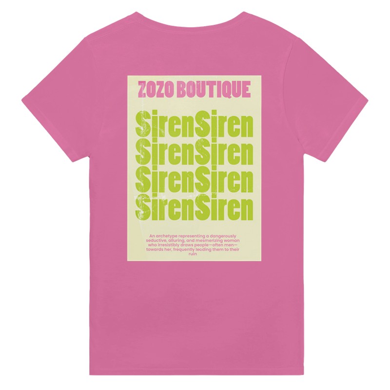 ZOZO Boutique - Summer Siren Back Print  T-shirt