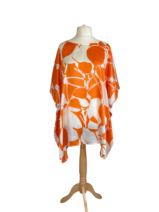 Orange/White Kaftan Mini
