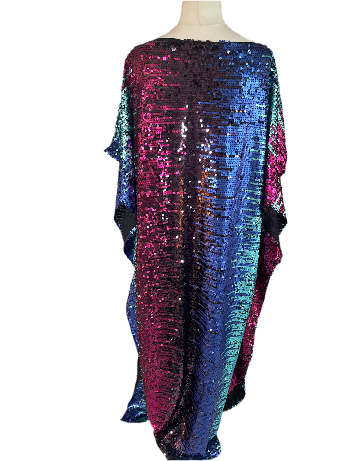 Slash Neck Sequin Kaftan