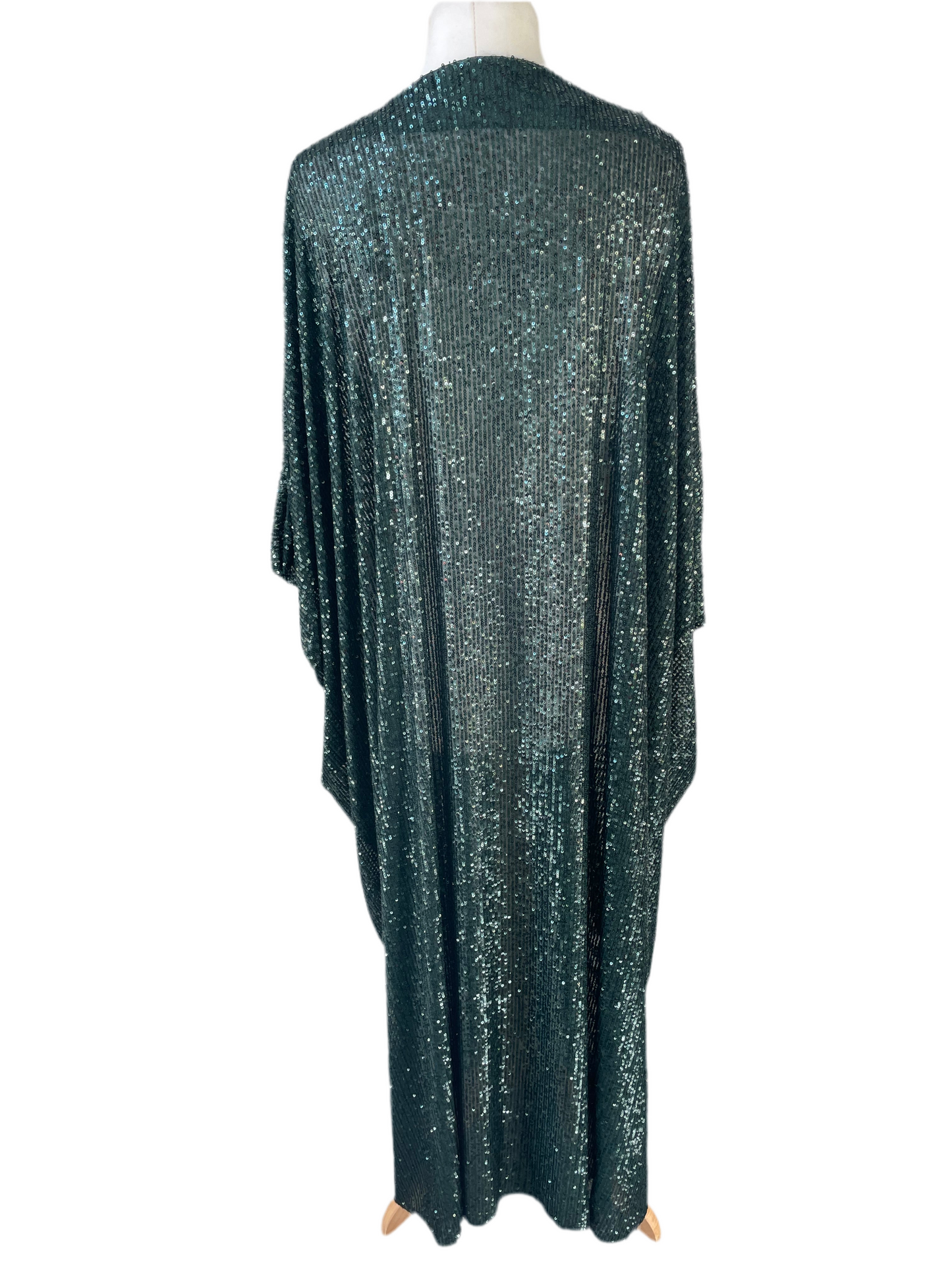 Emerald Green Sequin Kaftan