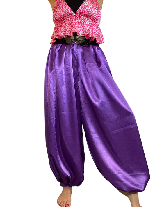 Violet Satin ‘Jeannie’ pants
