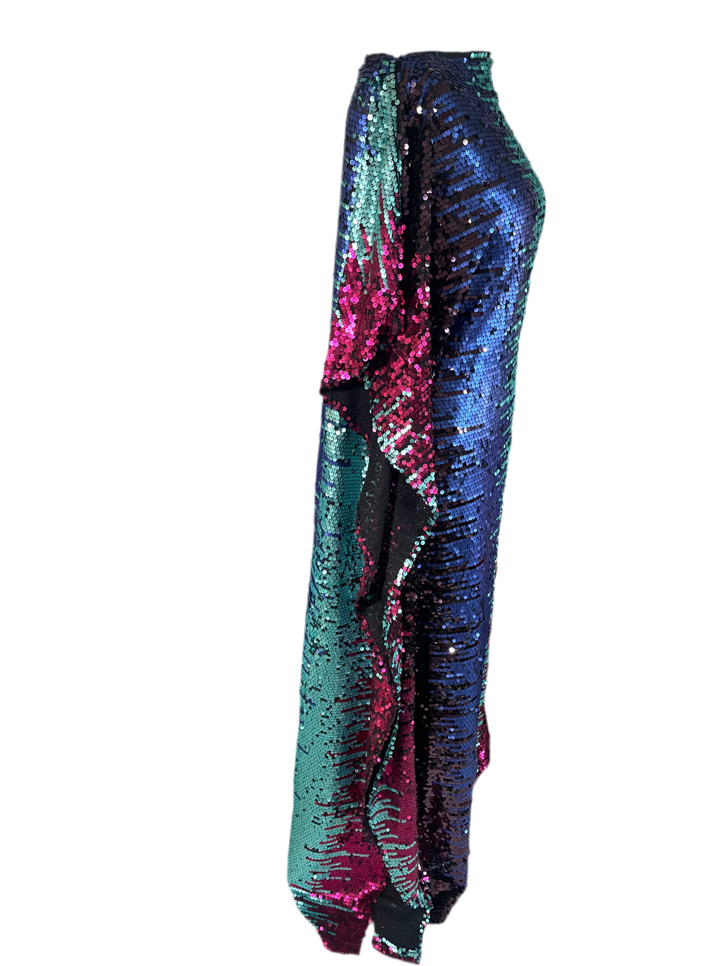 Slash Neck Sequin Kaftan
