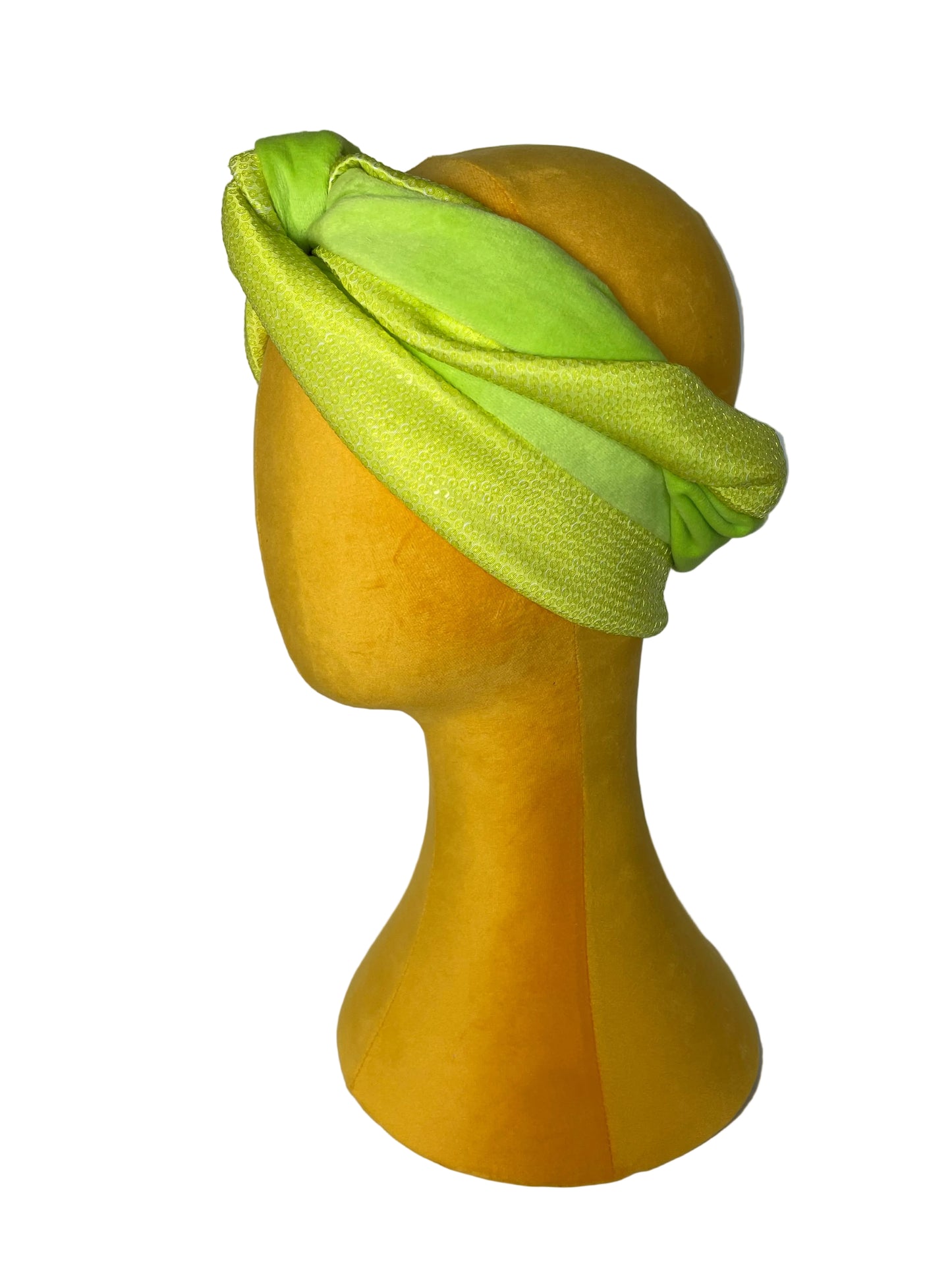 Lime Green Sequin Velvet Wrap