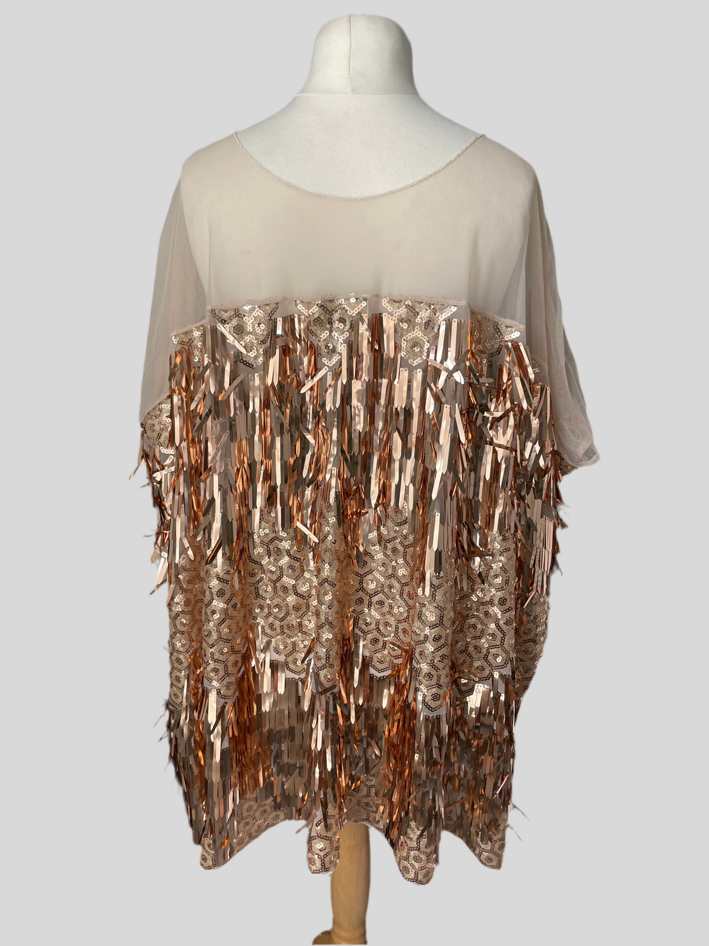 Rose Gold Sequin Shard Disco Mini