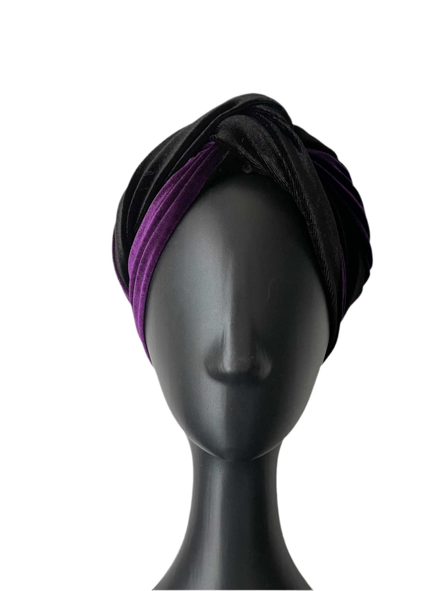 Purple and Black Velour Wrap