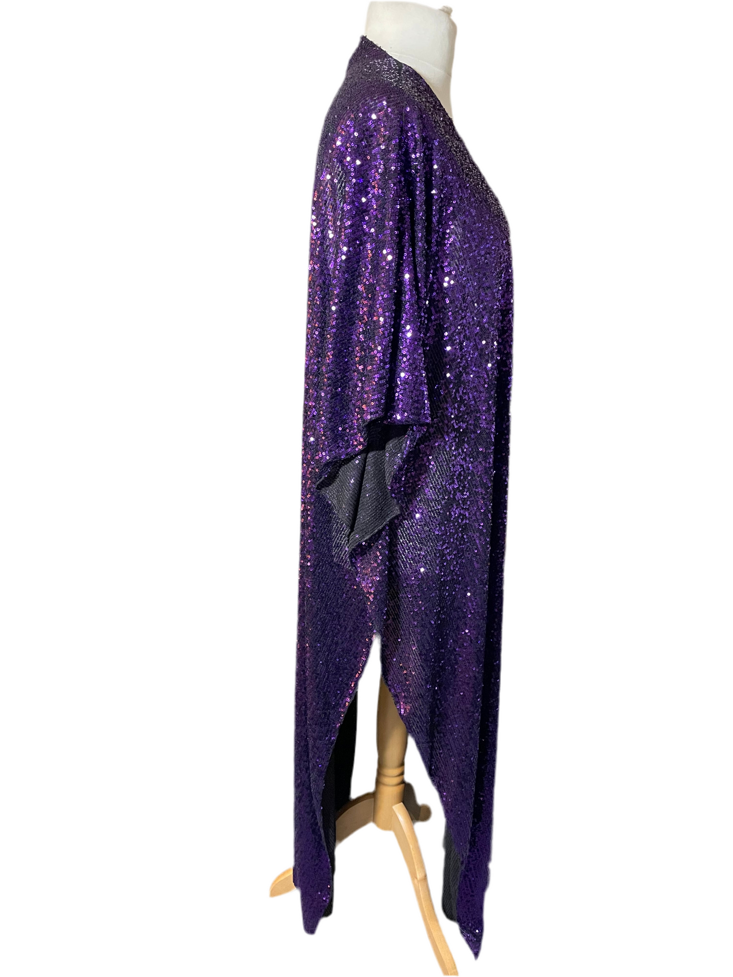 Purple Sequin Kimono